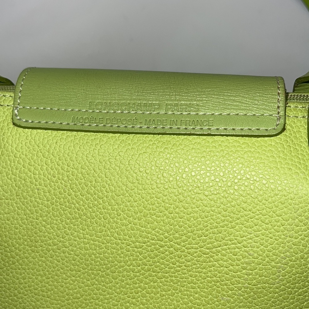 Longchamp Pebbled Leather Small Le Pliage Top Handle Zip Bag - Picture 3 of 13